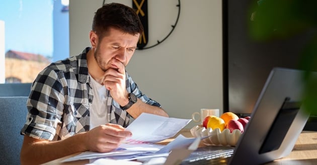 stressed man